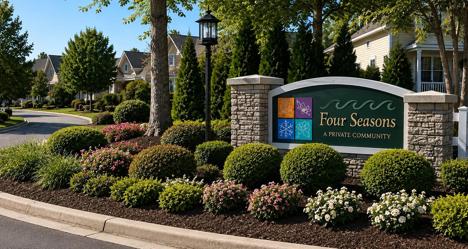 Commercial landscaping for HOA and residential community